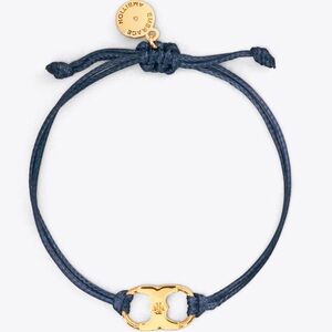 Tory Burch Gold and Navy Bracelet